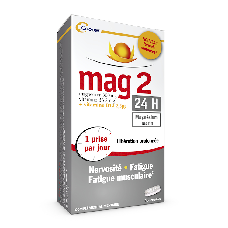 image MAG 2 24H Magnésium marin - 45 comprimés 
