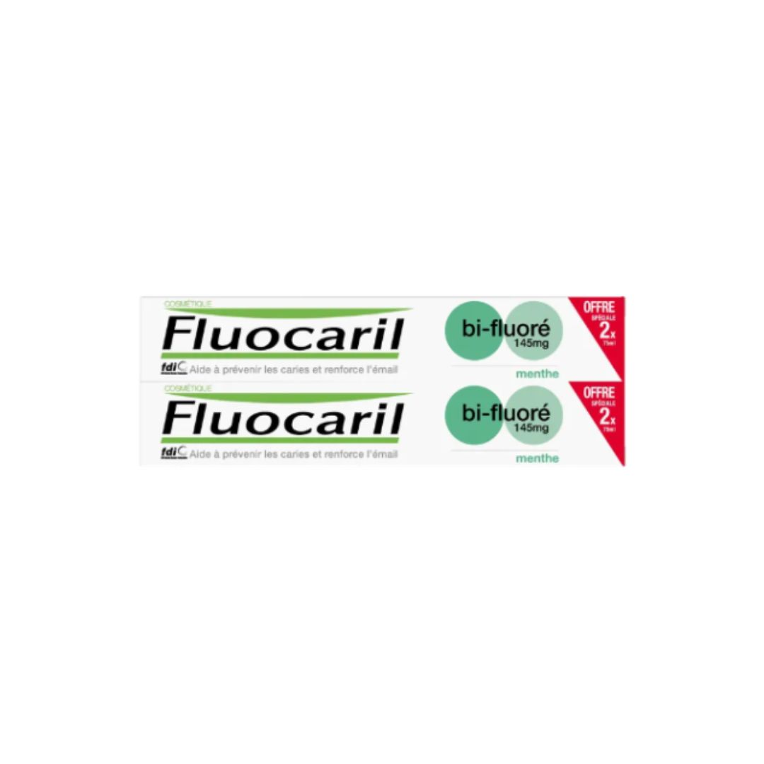 image Fluocaril – Bi-fluoré 145mg Menthe 2x 75ml