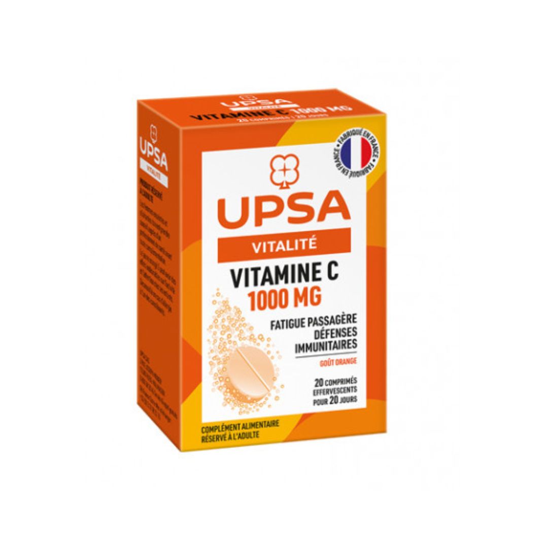 image UPSA – Vitalité Vitamine C 1000mg 20 comprimés effervescents